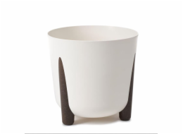 Květináč Lamela Frida 236-74, plast, O 26 cm, krém