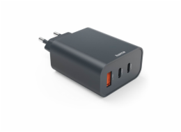 Hama Schnellladegerät PD     65W 2xUSB-C/1xUSB-A, anthrazit 86445