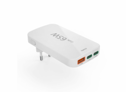 Hama flaches Mini-Ladegerät  65W 2xUSB-C/1xUSB-A, weiß     201976