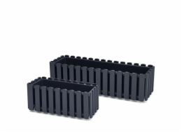 Květináč Prosperplast BOARDEE FENCYCASE, O 58x18cm, antracit
