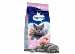 PREVITAL Senior Salmon - suché krmivo pro kočky - 1,4kg