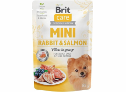 BRIT Care Mini Rabbit&Salmon - vlhké krmivo pro psy - 85g