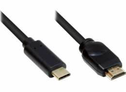 Alcasa AV adaptér Alcasa GC-M0103 Kabelový adaptér 5m USB Type-C HDMI Type-A (standardní) Černá
