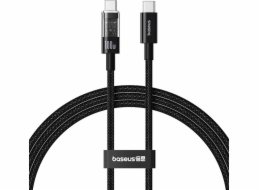 Baseus Gem Rychlonabíjecí kabel USB C na USB C 2 m 100 W Černá