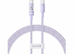 Baseus Gem Rychlonabíjecí kabel USB C na USB C 1 m 100 W Fialová