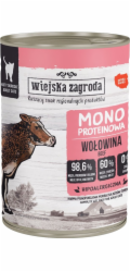 WIEJSKA ZAGRODA Monoprotein beef - mokré krmivo pro kočky - 400g