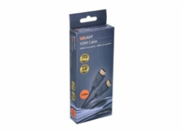 Solight HDMI kabel s Ethernetem, HDMI 1.4 A konektor - HDMI 1.4 A konektor, blistr, 1,5m