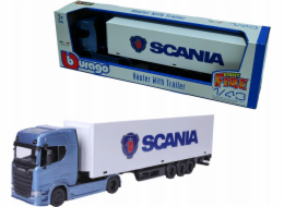 Bburago BBU 1:43 StreetFire Haulers Trailer Scania 31468S