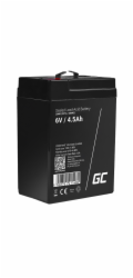 Green Cell AGM VRLA 6V 4.5Ah maintenance-free battery for the alarm system, cash register, toys