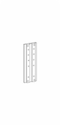 Ergotron - Upevňovací komponent (montážní kolejnice) - pro plochý panel - hliník - montáž na stěnu - pro ARMS 100 series, 200 series, 300 series, 400 series