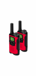 Alecto Walkie Talkie 2er Set für Kinder, 7 km Reichw., rot/schw.
