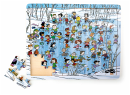 small foot Dřevěné puzzle Snoopy v zimě