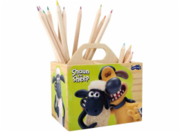 small foot Dřevěný stojánek na tužky ovečka Shaun
