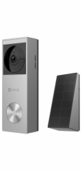 EZVIZ chytrý domáci zvonek s kamerou HP3 Pro/ Wi-Fi/ rozlišení 2048 x 1296/ napájení ze sítě a baterie/ šedo-stříbrné