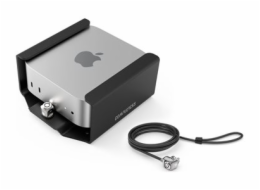 Compulocks Mac Mini Security Mount with Keyed Cable Lock - Bezpečnostní montážní sada - montáž na stěnu, montáž na stůl, montáž pod stůl, montáž na monitor - černá - pro Apple Mac mini (M4, M4 Pro)