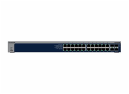 NETGEAR S3600 Series XS724TM - Přepínač - 2+/L3 Lite - inteligentní - 24 x 10/25 Gigabit Ethernet + 4 x 1 Gigabit / 10 Gigabit SFP+ - desktop, Lze montovat do rozvaděče