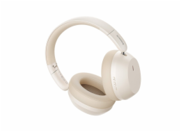 Baseus Bass 35 Max Sluchátka Kabelový a bezdrátový Přes hlavu Hudba USB typu C Bluetooth Béžová