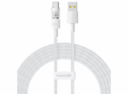 Baseus Gem Rychlonabíjecí kabel USB A na USB C 2 m 100 W Bílá