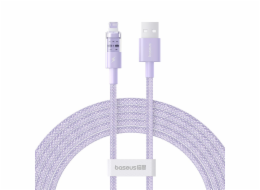 Baseus Gem Rychlonabíjecí kabel USB na IP 2,4A 2 m Fialová