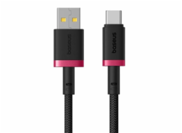 Baseus Dura Rychlonabíjecí kabel USB typu A na typ C 60 W 1 m černý, Červená