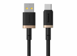 Baseus Dura Rychlonabíjecí kabel USB typu A na typ C 60 W 1 m černý, zlatý