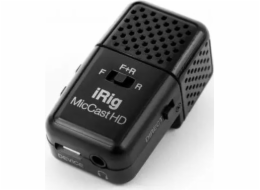 IK Multimedia iRig Mic Cast HD - Oboustranný digitální mikrofon USB s vestavěným předzesilovačem
