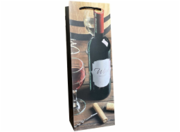 JU-PITER Dárková taška láhev na víno 908 12x35x9cm p12 mix cena za 1 ks