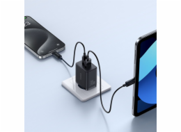 Baseus P10111404113-00 Cube USB-C / USB-A 30W síťová nabíječka Černá