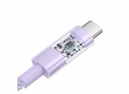 Baseus Gem Rychlonabíjecí kabel USB A na USB C 1 m 100 W Fialová