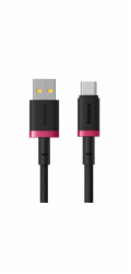 Rychlonabíjecí kabel Baseus Dura USB/USB-C 2m 60W černo červený