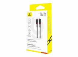 Baseus Dura Rychlonabíjecí kabel typu C pro iP 20 W 2 m černý, Červená
