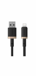 Rychlonabíjecí kabel Baseus Dura USB/Lightning 2m 2.4A černo zlatý