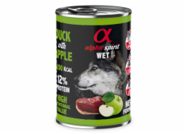 ALPHA SPIRIT WET Kachna s jablkem - mokré krmivo pro psy - 400g