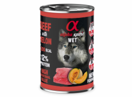 ALPHA SPIRIT WET Oksekod med melon - vadfoder til hunde - 400g