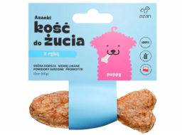 AZANKI Kost z tresky a probiotiky Puppy ve tvaru ryby – pamlsek pro psa – 12 cm