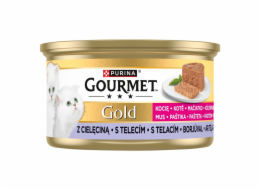 PURINA Gourmet Gold Kitten Veal mousse - mokré krmivo pro kočky - 85g