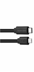 AVACOM datový a nabíjecí kabel USB Type-C - Micro USB, 100cm, černá