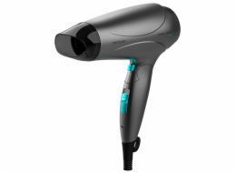 Fén  na vlasy Cecotec, 4327 Bamba Ionicare Power&Go Black, cestovní, 2 stupně rychlosti, 3 nastavení teploty, skládací držák, 2400 W