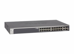 NETGEAR Smart S3300-28X - V3 - přepínač - L3 Lite - inteligentní - 24 x 10/100/1000 + 2 x 10Gb Ethernet + 2 x 10Gb Ethernet SFP+ - desktop, Lze montovat do rozvaděče