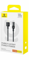 Baseus Gem Rychlonabíjecí kabel USB A na USB C 1 m 100 W Černá