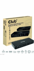 Club3D Dokovací stanice DisplayPort / HDMI KVM Switch, USB-C, PD