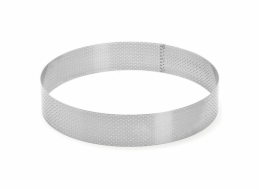 Kuhový rám na pečení de Buyer, 3097.09, perforovaný, průměr 24 cm, nerezová ocel, výška 4,5 cm