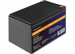 Qoltec LiFePO4 Lithium Iron Phosphate Baterie | 12,8V | 12Ah | 153,6 Wh | BMS