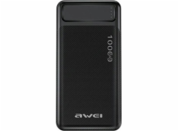 AWEI Powerbanka 10000mAh P5K 2xUSB 2.1A černá