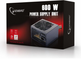 Gembird Zdroj ATX 80+Bronze 600W aktivní PFC, 12cm ventilátor