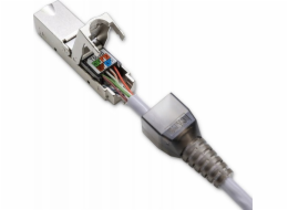 Qoltec STP beznástrojová zástrčka RJ45 | CAT6 | JACKPIN | T568B | T568A