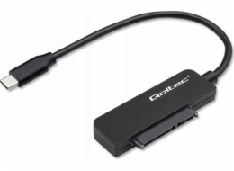 Qoltec SATA adaptér | Adaptér SSD HDD 2,5" | USB-C | Super rychlost 5 Gb/s | 2 TB