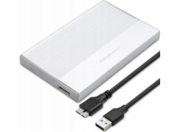 Qoltec Bydlení | 2,5palcový SSD HDD pozice | SATA | USB 3.0 | Super rychlost 5 Gb/s | 2TB | Stříbro