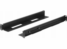 Lanberg Sada montážních lišt pro 19palcové rackové skříně, posuvné, 397x680 mm, černá
