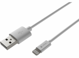 Natec Lightning (M)->USB-A(M) Kabel 1m MFI Prati White